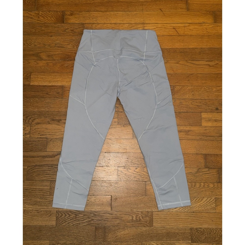 Victoria's Secret Sport Knockout Leggings Gray Blue Crop Workout‎ Women's Medium - Picture 2 of 9